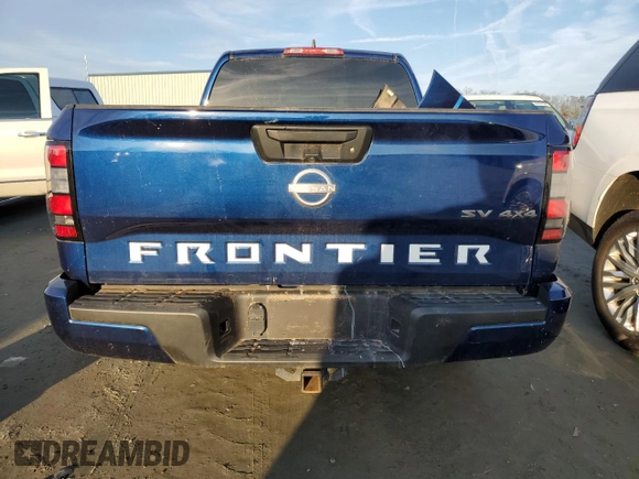 2022 Nissan Frontier SV with VIN 1N6ED1CM2NN684636, listed as a Copart auction lot 85599764 with 41,408 mi miles and Salvage title. Bid and sale history available at DreamBid. Image 6.