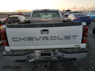 2006 Chevrolet Silverado 1500 LS with VIN 1GCEC14V16Z136196, listed as a Copart auction lot 85594324 with 0 mi miles and Salvage Title. Bid and sale history available at carsss.com. Image 6.