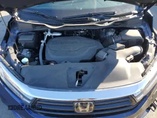 2023 Honda Odyssey EX-L with VIN 5FNRL6H65PB034599, listed as a Copart auction lot 44299035 with 22,817 mi miles and Salvage Title. Bid and sale history available at carsss.com. Image 12.