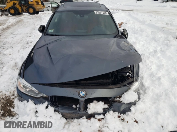 2015 BMW 3 Series 335i xDrive with VIN WBA3B9C51FJ466314, listed as a Copart auction lot 83067354 with 123,643 mi miles and Salvage title. Bid and sale history available at DreamBid. Image 5.