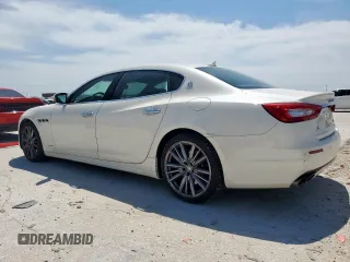2019 Maserati Quattroporte S GranLusso z VIN ZAM56YPL0K1322908, wystawiony jako Copart lot #56584955 z przebiegiem 35 842 mil mil oraz Szkoda całkowita • Salvage title. Historia ofert i sprzedaży dostępna na DreamBid. Obrazek 2.