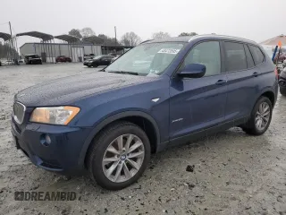 2014 BMW X3 xDrive28i with VIN 5UXWX9C50E0D34295, listed as a Copart auction lot 48472895 with 63,802 mi miles and Salvage Title. Bid and sale history available at DreamBid. Image 1.