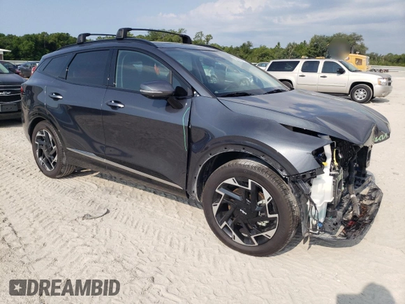 2024 Kia Sportage SX-Prestige with VIN 5XYK53DF2RG151214, listed as a Copart auction lot 62088215 with 20,785 mi miles and Salvage title. Bid and sale history available at DreamBid. Image 4.