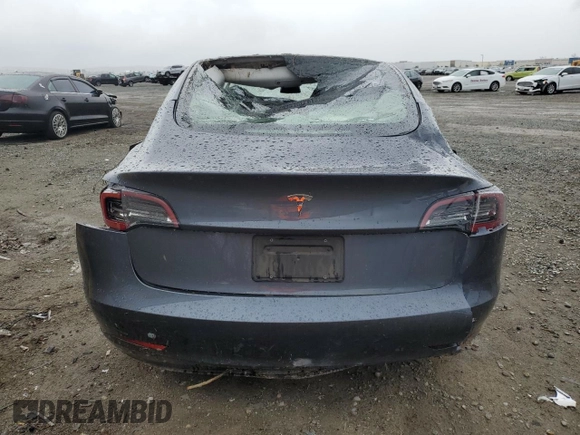 2023 Tesla Model 3 with VIN 5YJ3E1EA2PF434910, listed as a Copart auction lot 48523135 with 0 mi miles and Non Repairable. Bid and sale history available at carsss.com. Image 6.