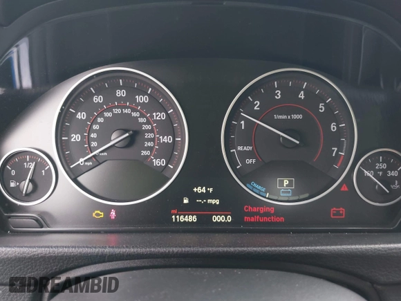 2017 BMW 3 Series 330e iPerformance with VIN WBA8E1C51HK895223, listed as a IAAI auction lot 41492625 with 116,486 mi miles. Bid and sale history available at carsss.com. Image 7.