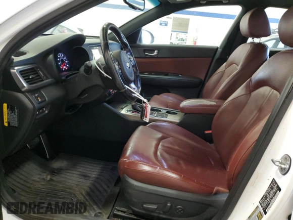 2016 Kia Optima SX Turbo with VIN 5XXGW4L26GG017489, listed as a Copart auction lot 42592995 with 120,423 mi miles and Salvage Title. Bid and sale history available at carsss.com. Image 7.