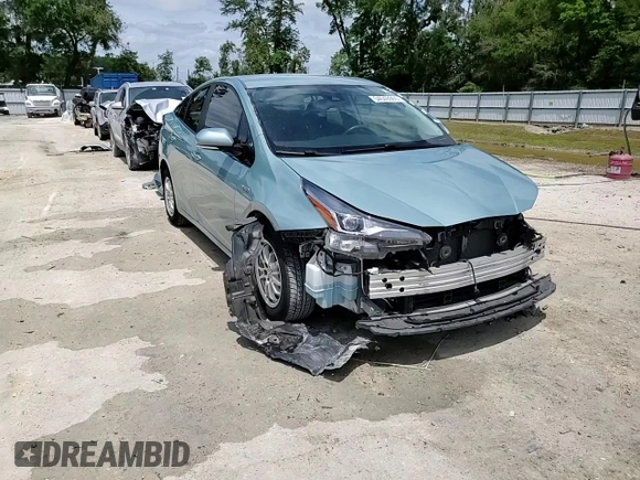 2020 Toyota Prius L Eco with VIN JTDKARFU5L3110386, listed as a Copart auction lot 54043065 with 75,579 mi miles and Salvage Title. Bid and sale history available at DreamBid. Image 14.