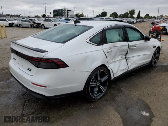 2023 Honda Accord Sport with VIN 1HGCY2F52PA058802, listed as a Copart auction lot 55868395 with 18,218 mi miles and Salvage title. Bid and sale history available at DreamBid. Image 3.