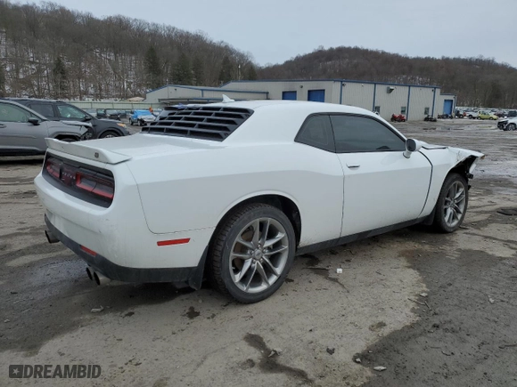 2021 Dodge Challenger GT with VIN 2C3CDZKG8MH601744, listed as a Copart auction lot 43237055 with 52,112 mi miles and Salvage Title. Bid and sale history available at carsss.com. Image 3.