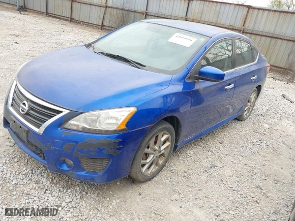 2014 Nissan Sentra SV with VIN 3N1AB7AP5EY307098, listed as a IAAI auction lot 42014996 with 184,716 mi miles. Bid and sale history available at carsss.com. Image 2.