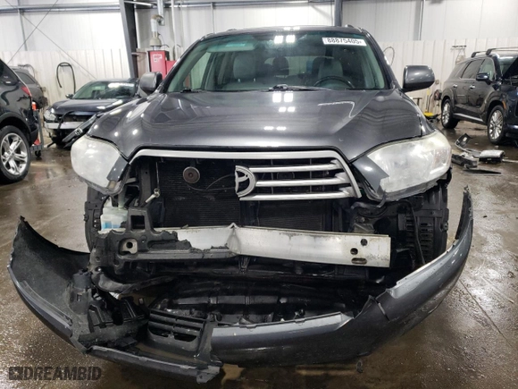 2010 Toyota Highlander SE with VIN 5TDJK3EH2AS040528, listed as a Copart auction lot 88875405 with 172,843 mi miles and Salvage Title. Bid and sale history available at carsss.com. Image 5.