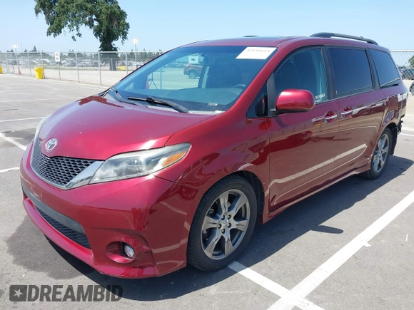 2017 Toyota Sienna SE with VIN 5TDXZ3DC6HS808999, listed as a IAAI auction lot 42111614 with 107,781 mi miles and . Bid and sale history available at DreamBid. Image 2.