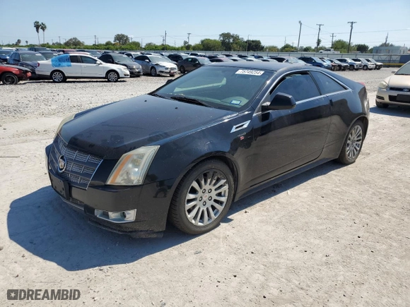 2011 Cadillac CTS Coupe Performance with VIN 1G6DJ1ED0B0108768, listed as a Copart auction lot 75749254 with 182,205 mi miles and Salvage Title. Bid and sale history available at carsss.com. Image 1.