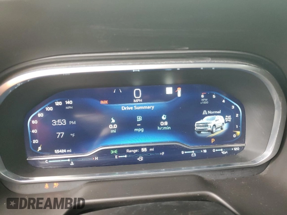 2023 Chevrolet Tahoe Premier with VIN 1GNSKSKD0PR217513, listed as a Copart auction lot 54702845 with 55,424 mi miles and Salvage title. Bid and sale history available at DreamBid. Image 9.
