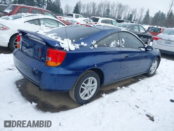 2001 Toyota Celica GT with VIN JTDDR32T510084673, listed as a IAAI auction lot 41583635 with 223,283 mi miles. Bid and sale history available at carsss.com. Image 4.