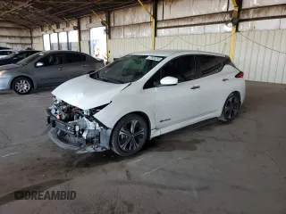2018 Nissan LEAF SV z VIN 1N4AZ1CP1JC315405, wystawiony jako Copart lot #57603255 z przebiegiem 70 289 mil mil oraz Szkoda całkowita • Salvage title. Historia ofert i sprzedaży dostępna na DreamBid. Obrazek 1.