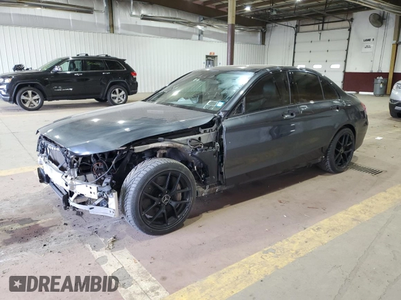 2016 Mercedes-Benz C 450 AMG with VIN 55SWF6EB2GU119202, listed as a Copart auction lot 54475925 with 62,861 mi miles and Salvage title. Bid and sale history available at DreamBid. Image 1.