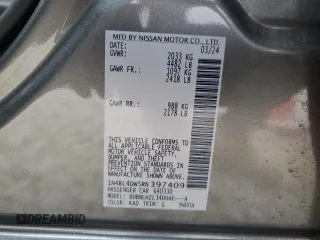 2024 Nissan Altima 2.5 SV with VIN 1N4BL4DW5RN397409, listed as a Copart auction lot 45569115 with 7,917 mi miles and Salvage Title. Bid and sale history available at carsss.com. Image 13.