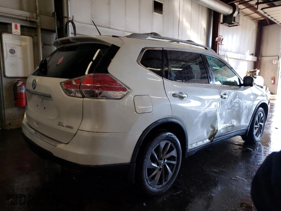 2016 Nissan Rogue SV with VIN 5N1AT2MV1GC785209, listed as a Copart auction lot 46155915 with 127,574 mi miles and Salvage Title. Bid and sale history available at DreamBid. Image 3.