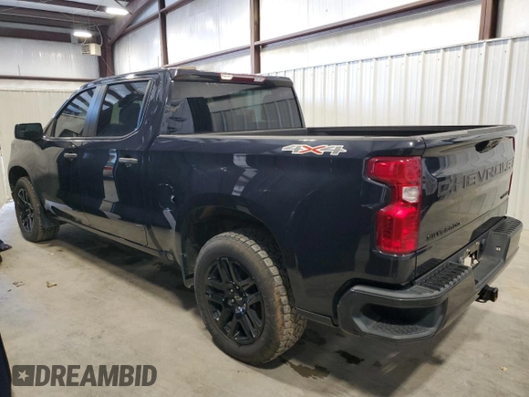2022 Chevrolet Silverado 1500 Custom with VIN 1GCPDBEK9NZ547070, listed as a Copart auction lot 46234685 with 100,528 mi miles and Clean Title. Bid and sale history available at carsss.com. Image 2.