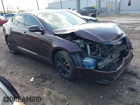 2012 Kia Optima EX with VIN 5XXGN4A71CG011319, listed as a IAAI auction lot 42001405 with 193,567 mi miles. Bid and sale history available at carsss.com. Image 1.
