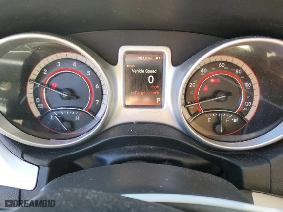 2019 Dodge Journey SE Value Pkg with VIN 3C4PDCAB7KT747038, listed as a Copart auction lot 87844425 with 118,019 mi miles and Salvage Title. Bid and sale history available at carsss.com. Image 9.
