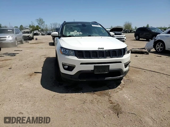 2019 Jeep Compass Latitude with VIN 3C4NJDBB6KT828486, listed as a Copart auction lot 56137755 with 47,119 mi miles and Salvage title. Bid and sale history available at DreamBid. Image 13.