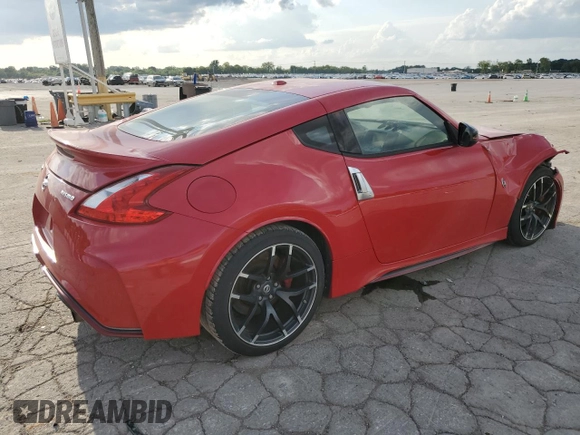 2016 Nissan 370Z NISMO Tech with VIN JN1AZ4EH4GM935107, listed as a Copart auction lot 65672154 with 81,144 mi miles and Salvage Title. Bid and sale history available at carsss.com. Image 3.