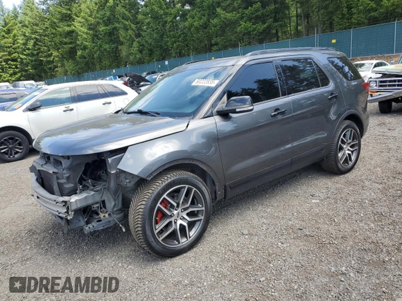 2017 Ford Explorer Sport с VIN 1FM5K8GT4HGA43785, выставлен на аукционе Copart как лот 60222835 с пробегом 108 091 миль миль и Списание • Salvage title. История ставок и продаж доступна на DreamBid. Изображение 1.
