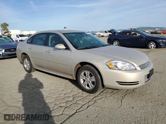 2012 Chevrolet Impala LS Retail with VIN 2G1WA5E30C1264411, listed as a Copart auction lot 46579515 with 90,531 mi miles and Salvage Title. Bid and sale history available at DreamBid. Image 4.