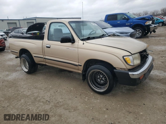 1998 Toyota Tacoma with VIN 4TANL42N3WZ077653, listed as a Copart auction lot 47258075 with 206,686 mi miles and Salvage Title. Bid and sale history available at carsss.com. Image 4.