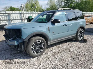 2023 Ford Bronco Sport Outer Banks z VIN 3FMCR9C68PRD15464, wystawiony jako Copart lot #55384775 z przebiegiem 29 413 mil mil oraz Szkoda całkowita • Salvage title. Historia ofert i sprzedaży dostępna na DreamBid. Obrazek 1.