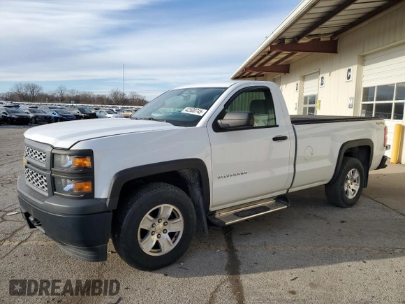 2014 Chevrolet Silverado 1500 Work Truck with VIN 1GCNKPEC3EZ295013, listed as a Copart auction lot 42500745 with 97,234 mi miles and Salvage Title. Bid and sale history available at DreamBid. Image 1.