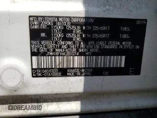 2019 Toyota RAV4 LE with VIN JTMH1RFV6KJ010214, listed as a Copart auction lot 54684325 with 0 mi miles and Clean Title. Bid and sale history available at carsss.com. Image 13.