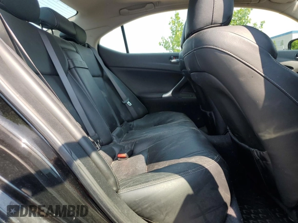 2009 Lexus IS 250 with VIN JTHBK262195103577, listed as a Copart auction lot 62985955 with 254,602 mi miles and Clean title. Bid and sale history available at DreamBid. Image 10.