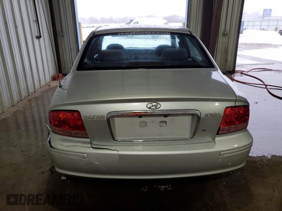 2004 Hyundai Sonata with VIN KMHWF25S74A963617, listed as a Copart auction lot 45172425 with 76,855 mi miles and Salvage Title. Bid and sale history available at carsss.com. Image 6.