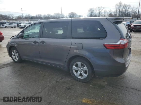2016 Toyota Sienna L with VIN 5TDZK3DCXGS690788, listed as a Copart auction lot 43284565 with 154,559 mi miles and Salvage title. Bid and sale history available at DreamBid. Image 2.