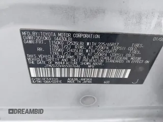 2006 Toyota RAV4 with VIN JTMZD33V465007646, listed as a IAAI auction lot 42191117 with 281,197 mi miles and . Bid and sale history available at DreamBid. Image 9.