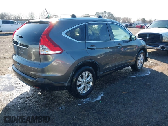 2013 Honda CR-V EX-L with VIN 2HKRM3H78DH500494, listed as a IAAI auction lot 41747954 with 170,676 mi miles and . Bid and sale history available at carsss.com. Image 4.