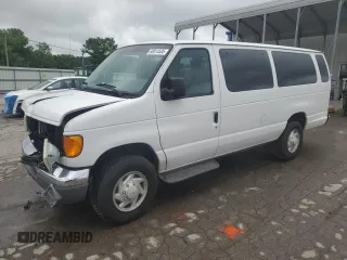2007 Ford Econoline Passenger XL with VIN 1FBSS31L57DB35544, listed as a Copart auction lot 60814585 with 182,208 mi miles and Salvage title. Bid and sale history available at DreamBid. Image 1.