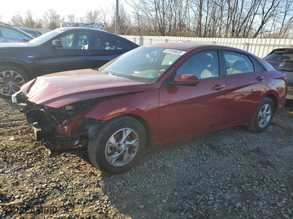 2023 Hyundai Elantra SE with VIN KMHLL4AGXPU579259, listed as a Copart auction lot 87810635 with 13,179 mi miles and Salvage Title. Bid and sale history available at carsss.com. Image 1.