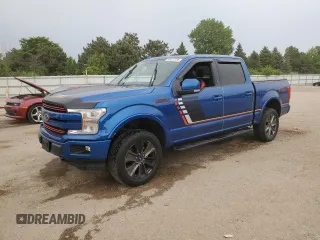2018 Ford F-150 XL with VIN 1FTEW1EGXJFE00890, listed as a Copart auction lot 58517035 with Not provided miles and Salvage title. Bid and sale history available at DreamBid. Image 1.