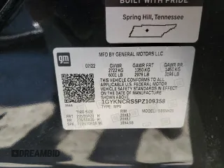 2023 Cadillac XT5 FWD Premium Luxury with VIN 1GYKNCRS5PZ109358, listed as a Copart auction lot 45201135 with 28,222 mi miles and Salvage Title. Bid and sale history available at carsss.com. Image 13.
