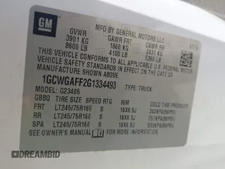 2016 Chevrolet Express Cargo с VIN 1GCWGAFF2G1334493, выставлен на аукционе IAAI как лот 42506838 с пробегом 247 474 миль миль и . История ставок и продаж доступна на DreamBid. Изображение 8.