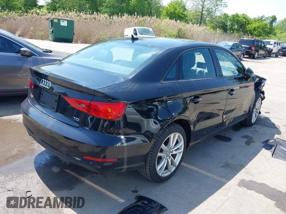 2015 Audi A3 Premium with VIN WAUAJGFF8F1067354, listed as a IAAI auction lot 42173445 with 94,325 mi miles and . Bid and sale history available at DreamBid. Image 4.