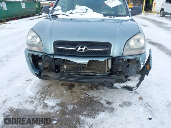 2006 Hyundai Tucson GL with VIN KM8JM72B06U298904, listed as a IAAI auction lot 41370728 with 209,284 mi miles. Bid and sale history available at carsss.com. Image 6.