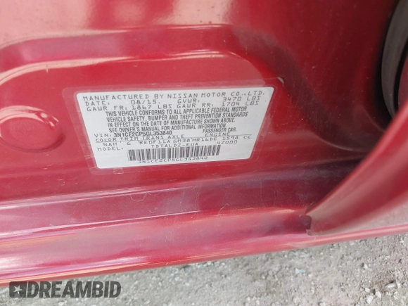 2016 Nissan Note S with VIN 3N1CE2CP5GL353840, listed as a IAAI auction lot 42613517 with 143,653 mi miles and . Bid and sale history available at DreamBid. Image 9.