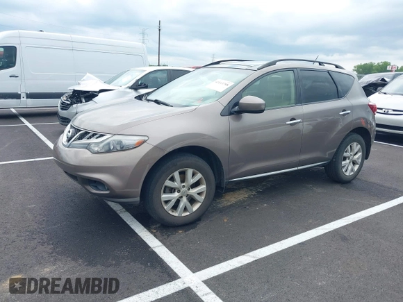 2012 Nissan Murano SV with VIN JN8AZ1MW6CW236317, listed as a IAAI auction lot 42113788 with 172,733 mi miles and . Bid and sale history available at DreamBid. Image 2.