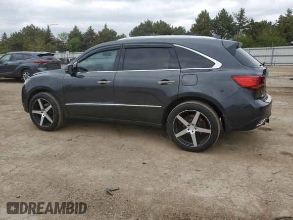 2016 Acura MDX Advance with VIN 5FRYD4H98GB014983, listed as a Copart auction lot 55525135 with 120,221 mi miles and Salvage title. Bid and sale history available at DreamBid. Image 2.