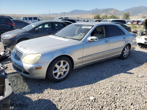 2006 Mercedes-Benz S-Class 5.0L with VIN WDBNG84J36A465246, listed as a Copart auction lot 68809814 with 0 mi miles and Salvage Title. Bid and sale history available at carsss.com. Image 1.